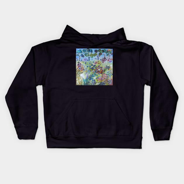 Secret Garden Kids Hoodie by bevhardidge